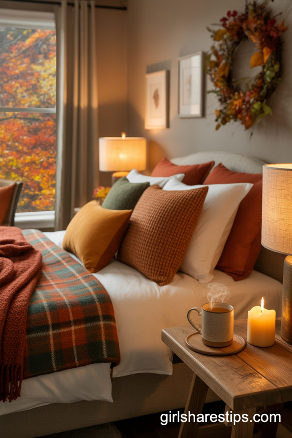 Cozy Fall and Winter Bedroom with Warm Layers