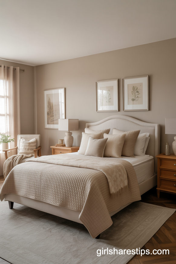 Soft Neutral Primary Bedroom with Quiet Elegance
