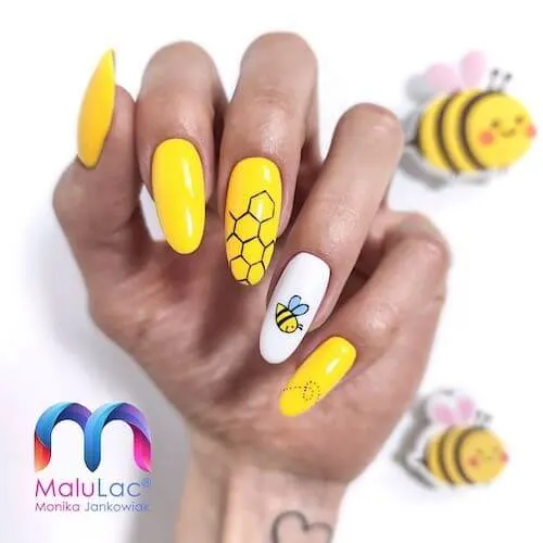 bee nail designs