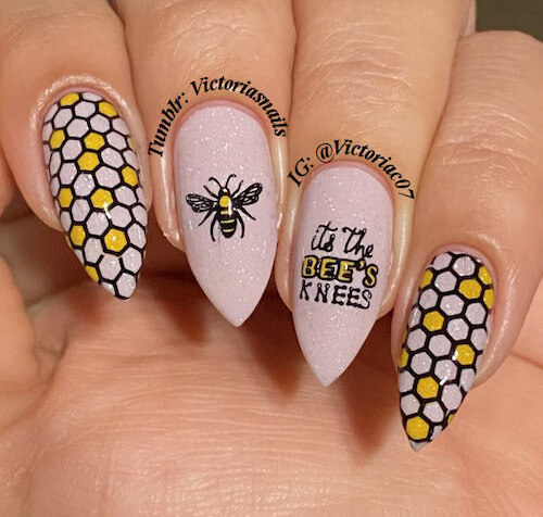 bee nail designs