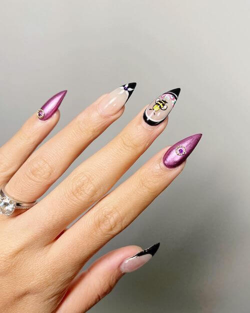 bee nail designs