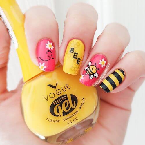 bee nail designs