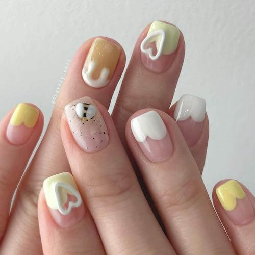 bee nail designs