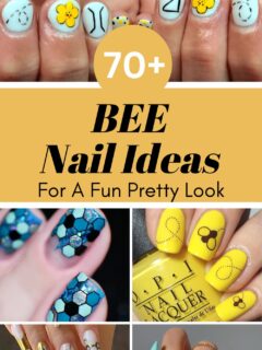 bee nails collage
