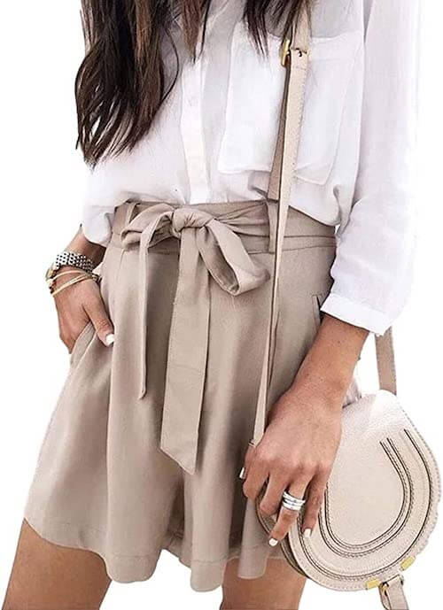 beige skirt outfits