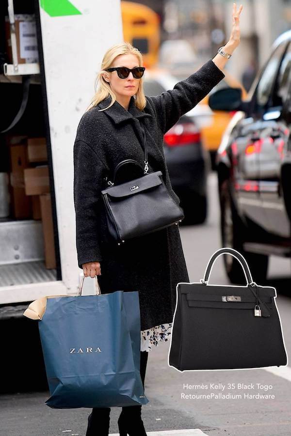 Urban Black Coat Birkin Mom Aesthetic Outfit