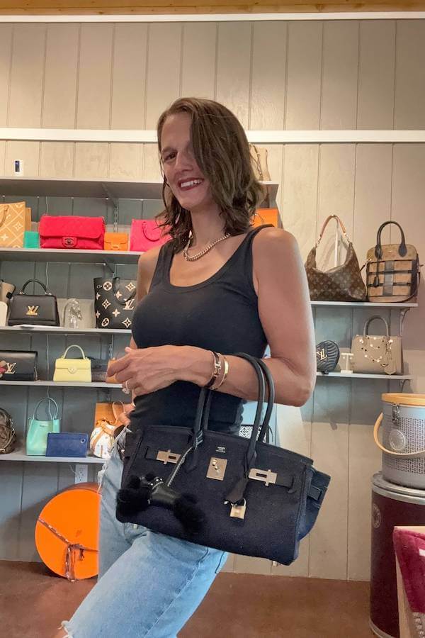 Effortless Tank and Distressed Denim Birkin Mom Aesthetic Outfit