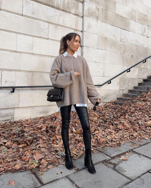 black and beige outfits