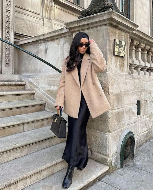 17+ Chic Black And Beige Outfits [2024]: How To Wear This Stylish ...