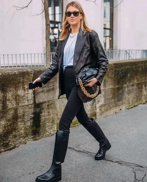 black blazer outfit