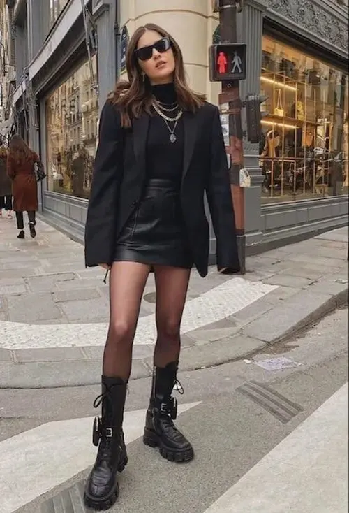 black blazer outfit