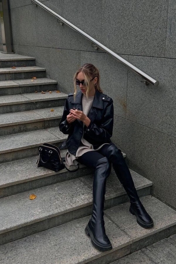 black boots outfit