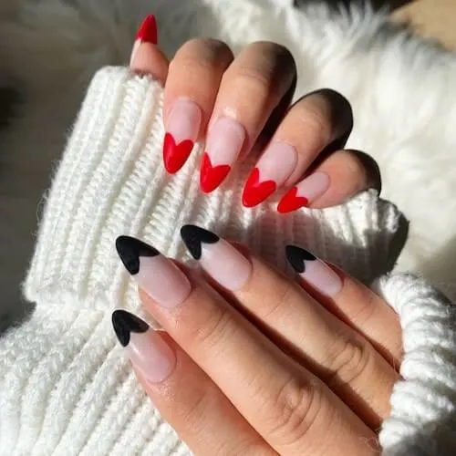 black christmas nail ideas