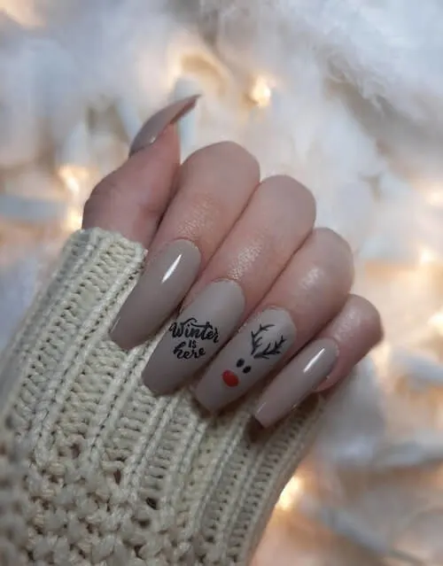 black christmas nail ideas