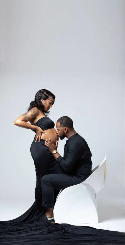 black couple maternity photoshoot ideas baby bump