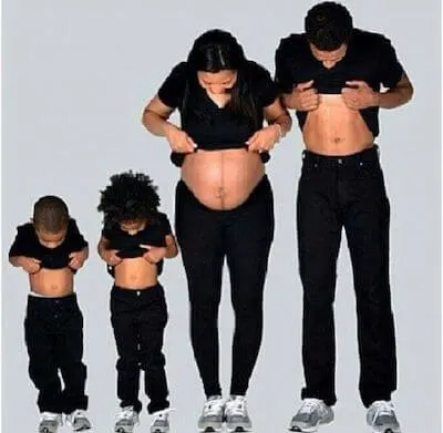 black couple maternity photoshoot ideas family members