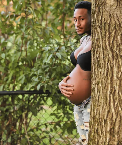 black couple maternity photoshoot ideas funny