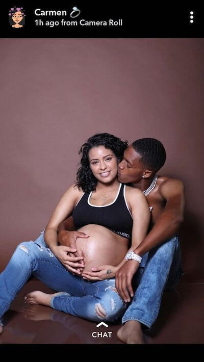 black couple maternity poses