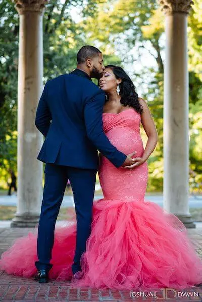 black couple maternity photoshoot unique ideas