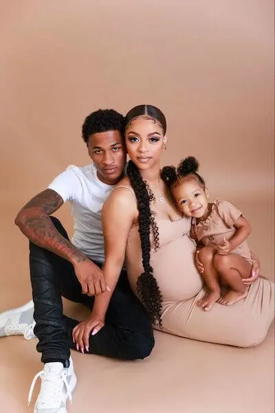 black couple maternity photoshoot ideas family members