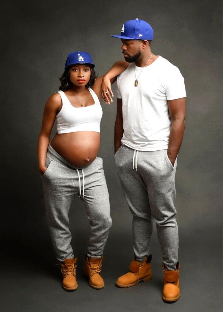 black couple maternity photoshoot ideas outfits