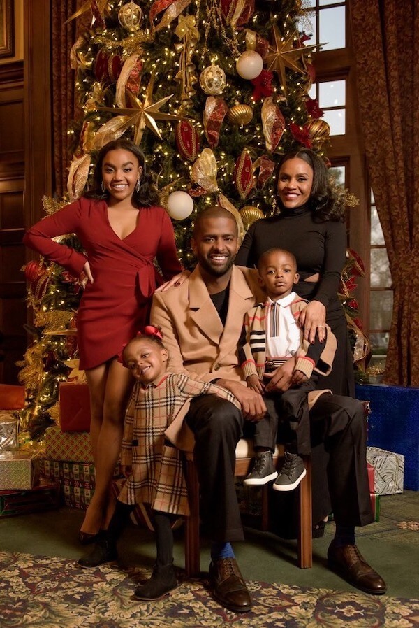 Family Portrait by the Christmas Tree