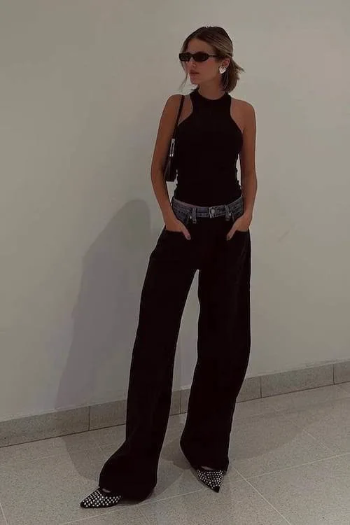 black jeans outfit