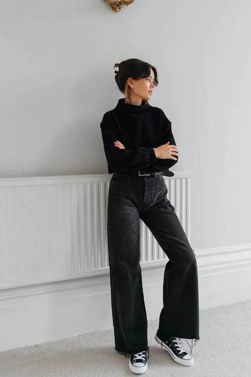 black jeans outfit