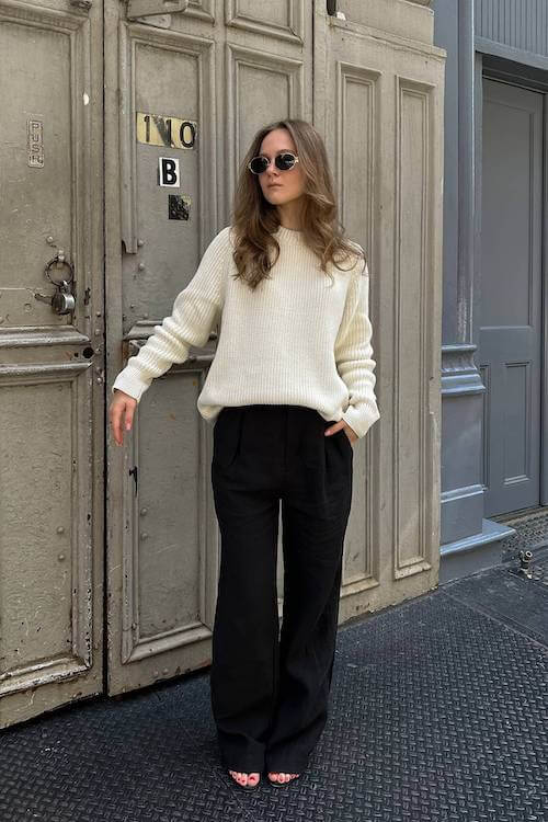 black linen pants outfit