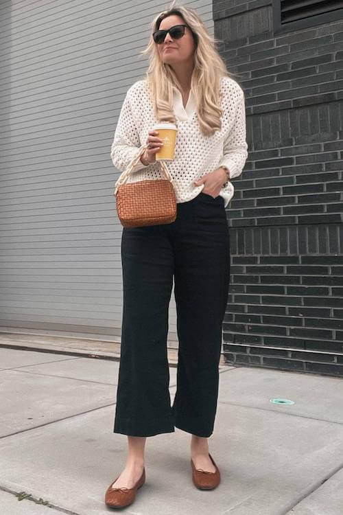 black linen pants outfit