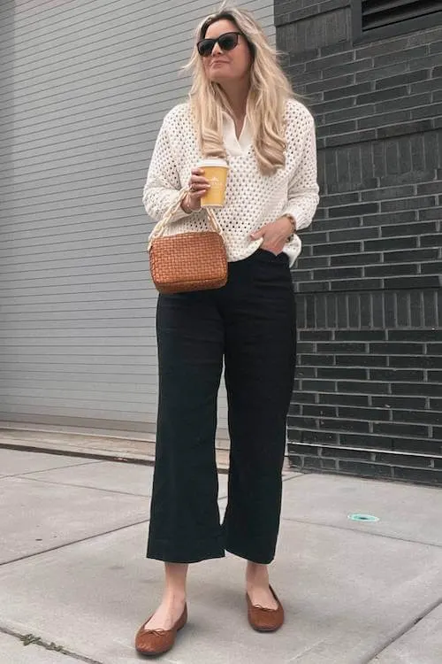 black linen pants outfit