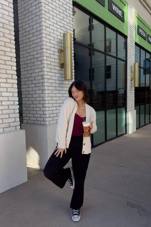 black linen pants outfit
