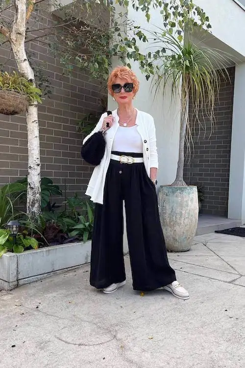 black linen pants outfit