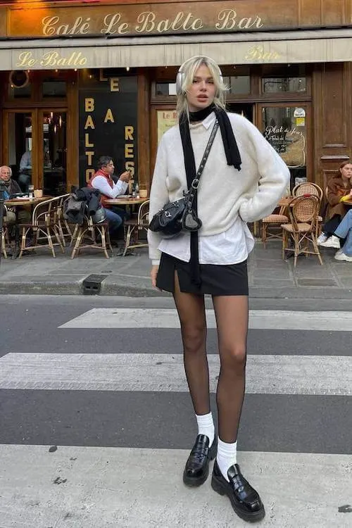 black skirt outfit ideas for women