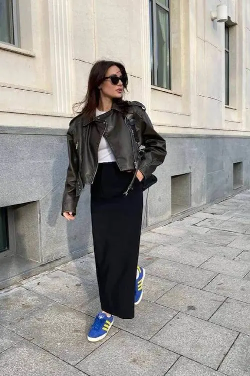 black skirt outfit ideas for women
