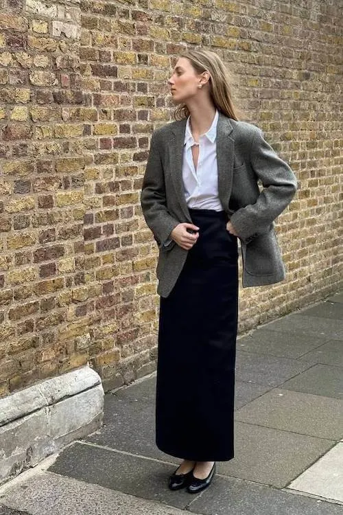 black skirt outfit ideas for women