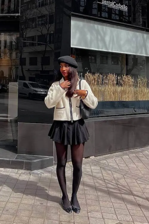 black skirt outfit ideas for women