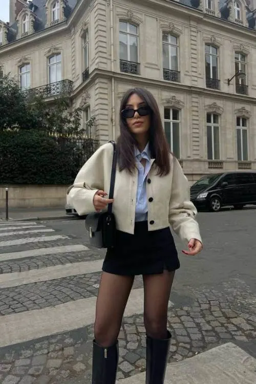 black skirt outfit ideas for women