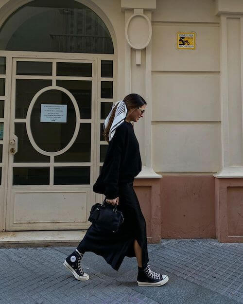 black skirt outfits