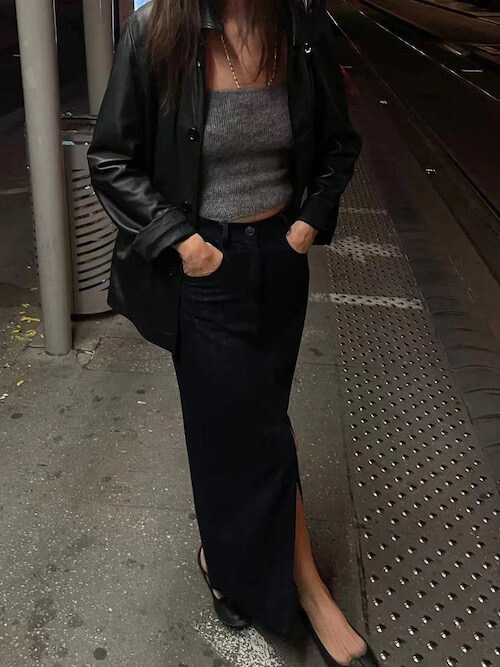 Black pencil skirt outfits tumblr sale