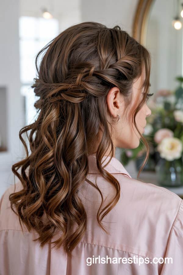 Romantic Half-Up Twists