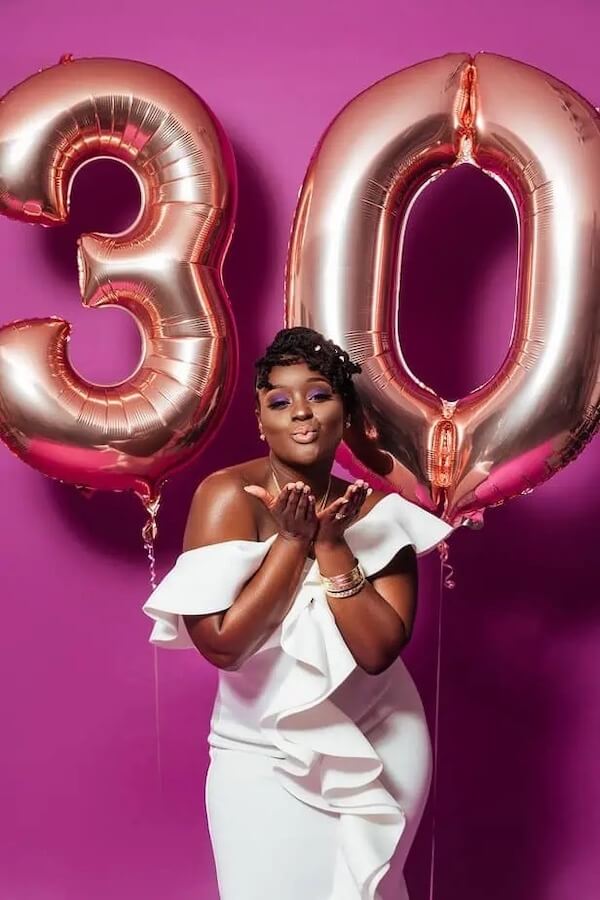 Rose Gold 30th Birthday Photoshoot