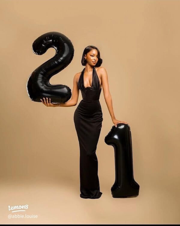 Milestone Birthday Number Balloons Shoot