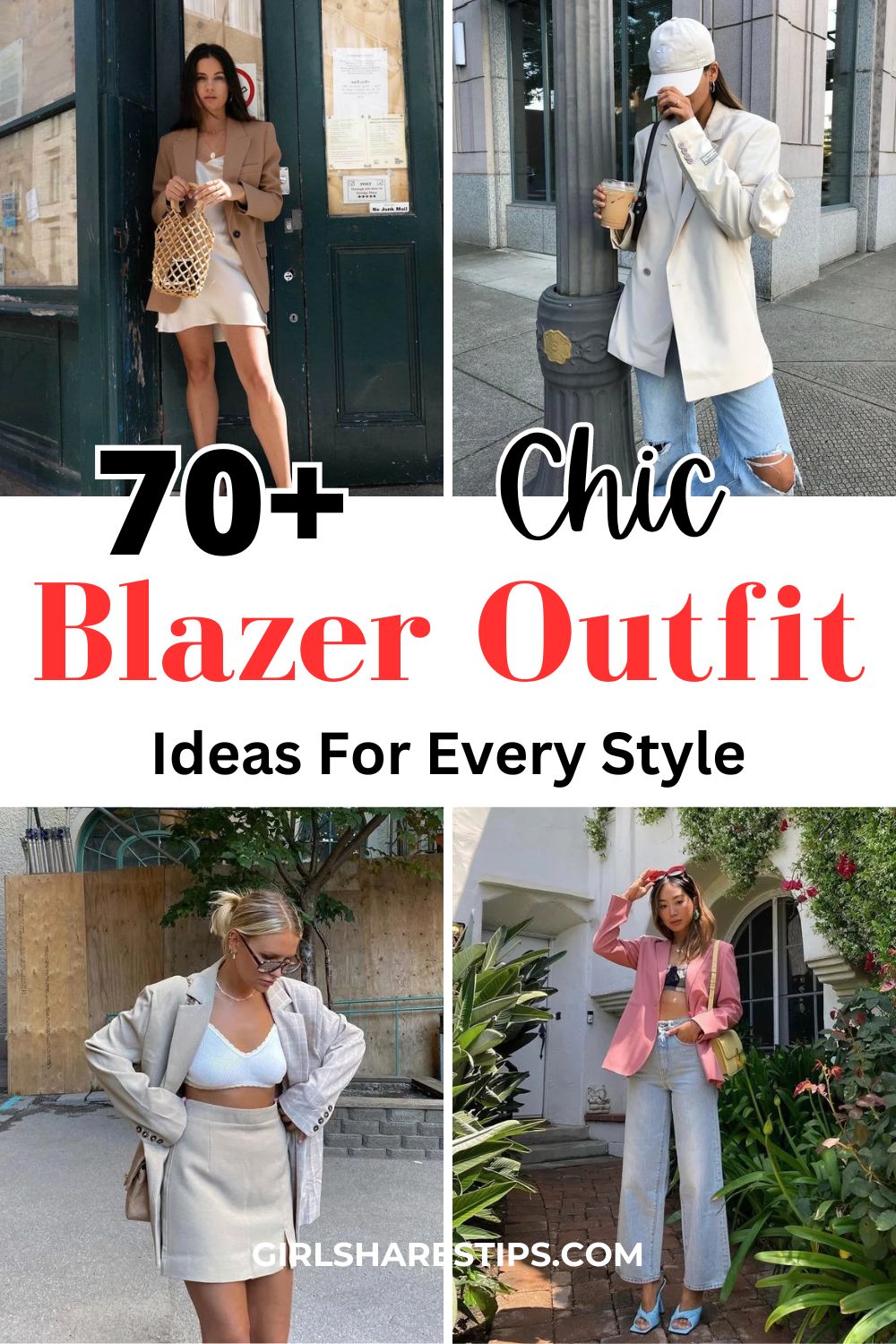 blazer outfit ideas collage