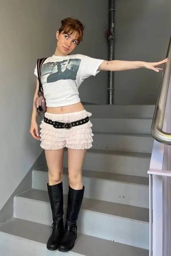 bloomer shorts outfit