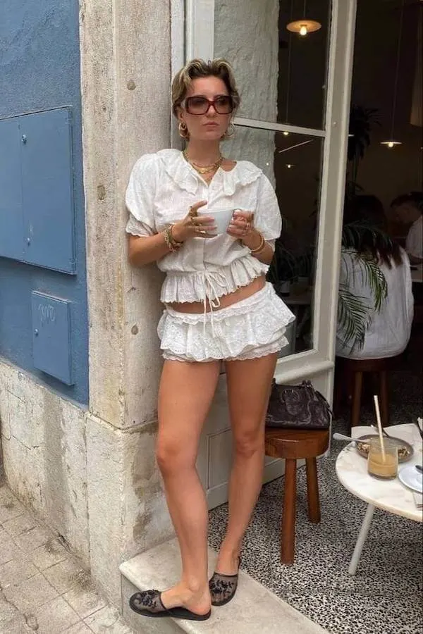 bloomer shorts outfit