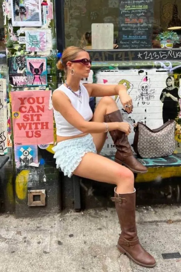 bloomer shorts outfit