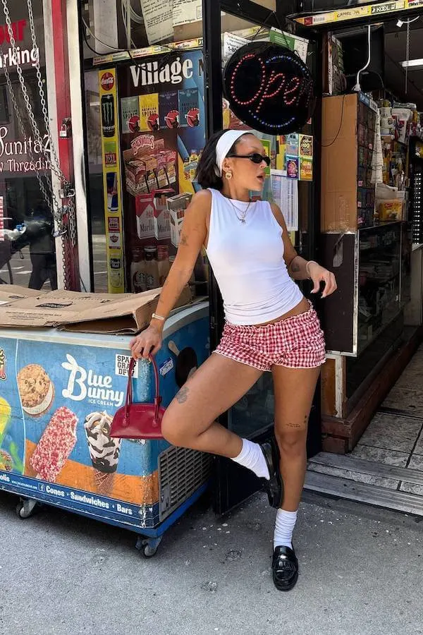 bloomer shorts outfit