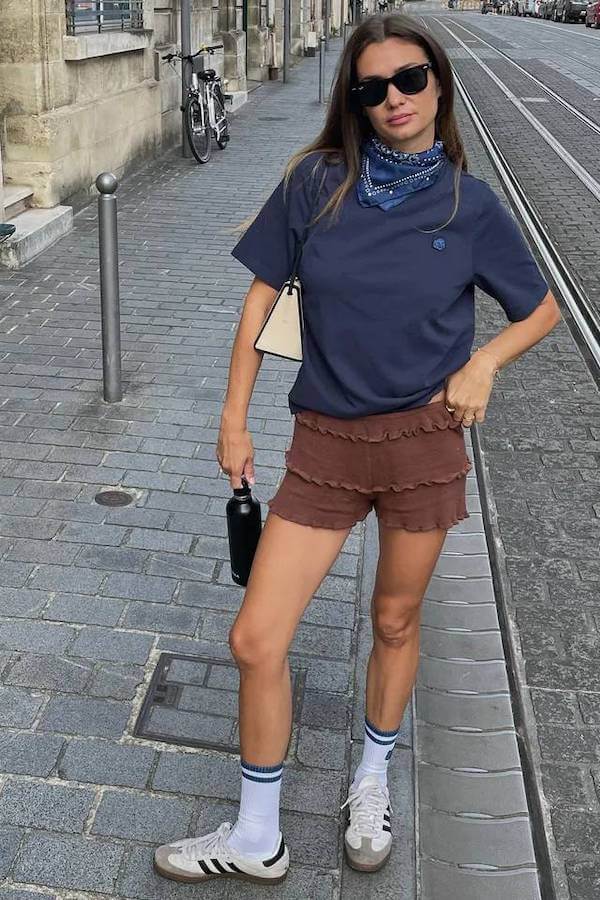 bloomer shorts outfit