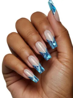 blue beach nails